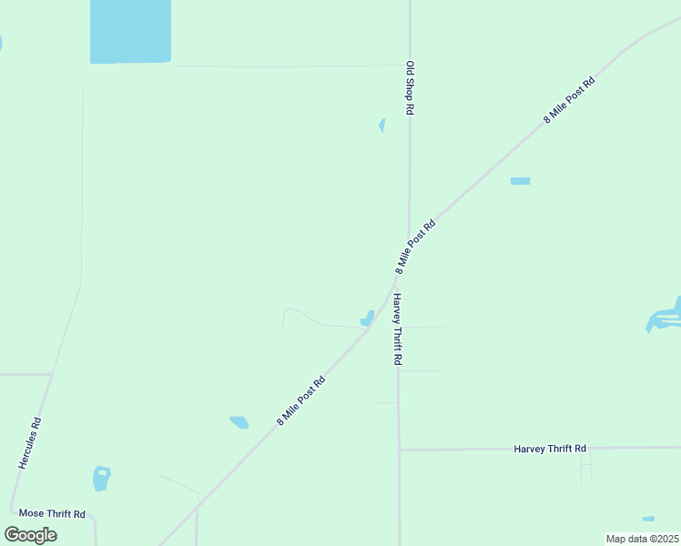map of restaurants, bars, coffee shops, grocery stores, and more near 8 Mile Post Road in Waycross