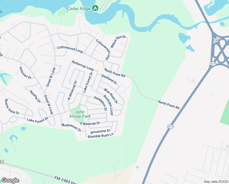 map of restaurants, bars, coffee shops, grocery stores, and more near 27 Blue Roan Drive in Belton