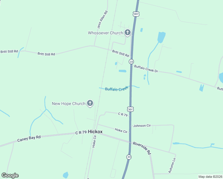 map of restaurants, bars, coffee shops, grocery stores, and more near 7179 U.S. 301 in Nahunta