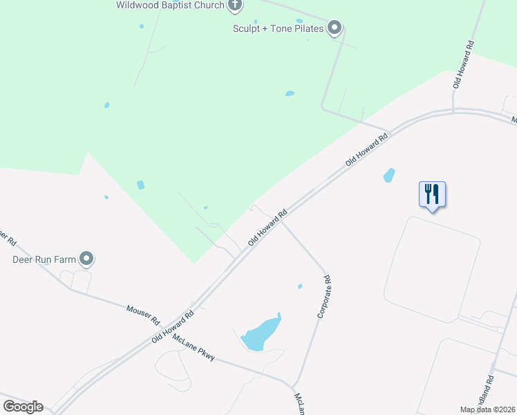 map of restaurants, bars, coffee shops, grocery stores, and more near 4612 Old Howard Road in Temple