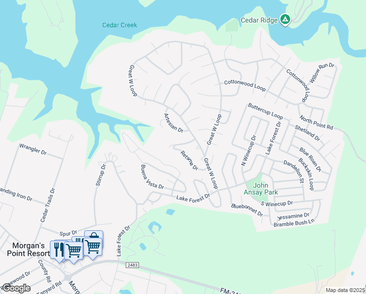 map of restaurants, bars, coffee shops, grocery stores, and more near 14 Lantana Drive in Belton