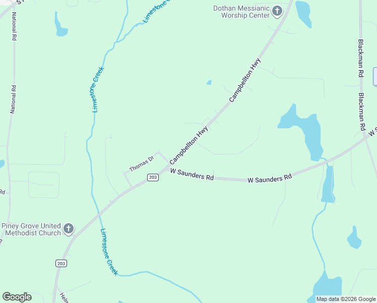 map of restaurants, bars, coffee shops, grocery stores, and more near 174 Tyson Road in Dothan
