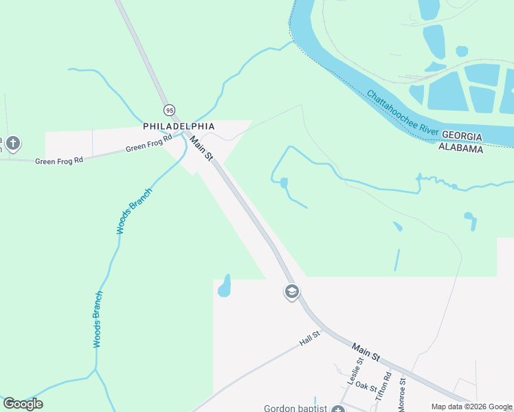 map of restaurants, bars, coffee shops, grocery stores, and more near Main Street in Gordon