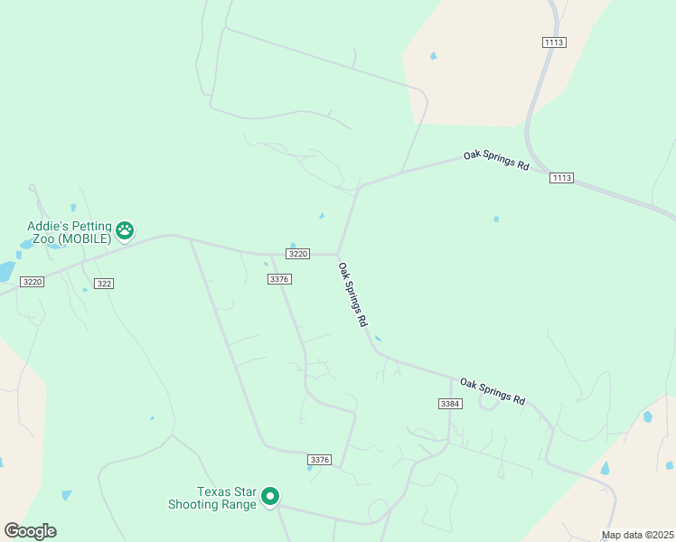 map of restaurants, bars, coffee shops, grocery stores, and more near 1785 Oak Springs Road in Kempner