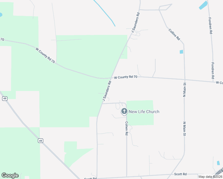 map of restaurants, bars, coffee shops, grocery stores, and more near Jeulia Sanders Road in Slocomb