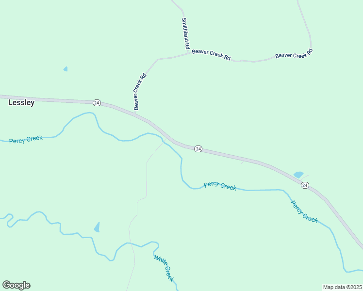 map of restaurants, bars, coffee shops, grocery stores, and more near 9477 Mississippi 24 in Woodville