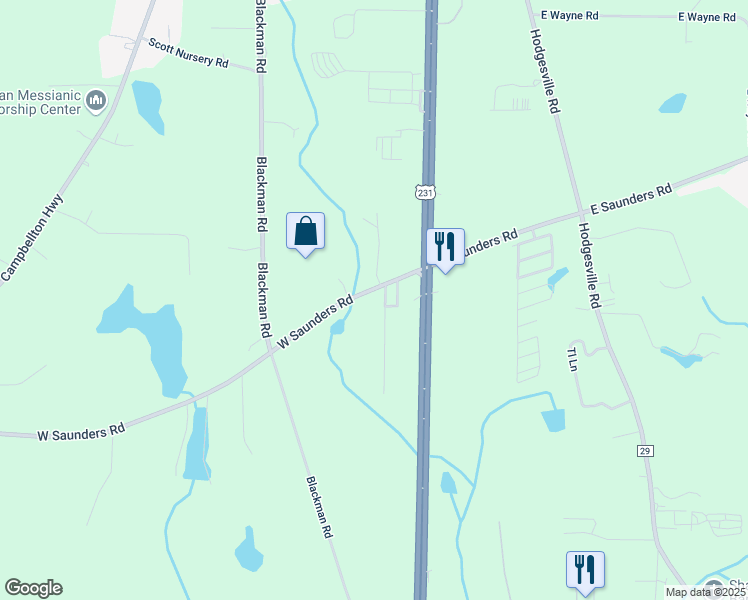 map of restaurants, bars, coffee shops, grocery stores, and more near 201-215 Peel Road in Dothan