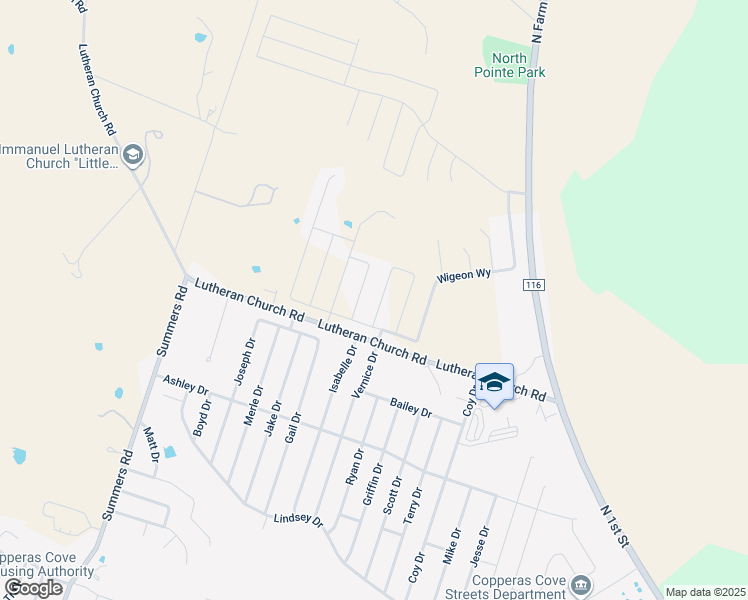 map of restaurants, bars, coffee shops, grocery stores, and more near 2323 Pintail Loop in Copperas Cove