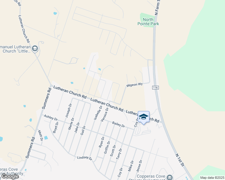 map of restaurants, bars, coffee shops, grocery stores, and more near 2336 Pintail Loop in Copperas Cove