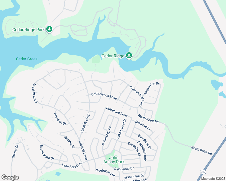 map of restaurants, bars, coffee shops, grocery stores, and more near 19 Cottonwood Loop in Belton