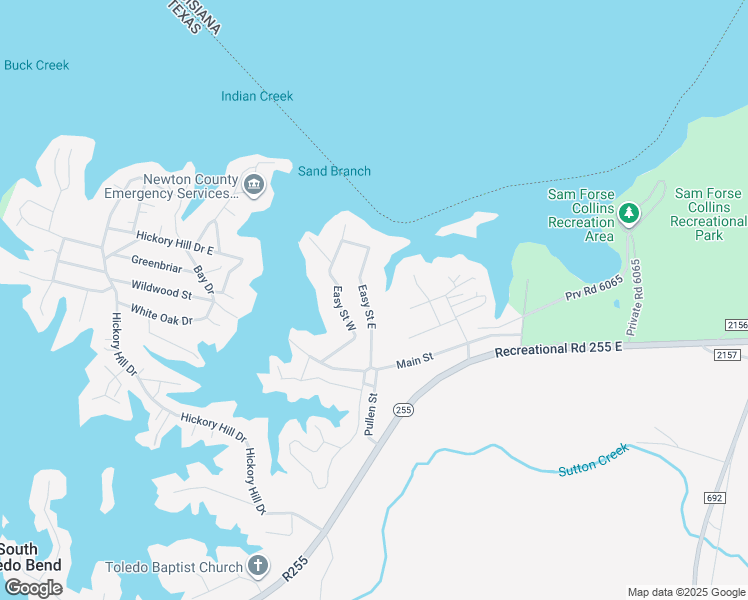 map of restaurants, bars, coffee shops, grocery stores, and more near 270 Easy Street East in Burkeville