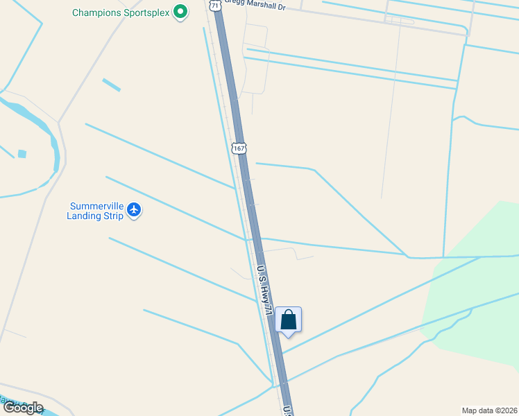 map of restaurants, bars, coffee shops, grocery stores, and more near 8197 U.S. 71 in Lecompte