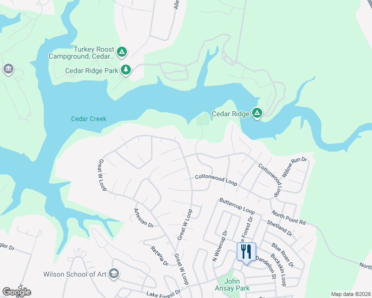 map of restaurants, bars, coffee shops, grocery stores, and more near 2 Catalpa Court in Belton