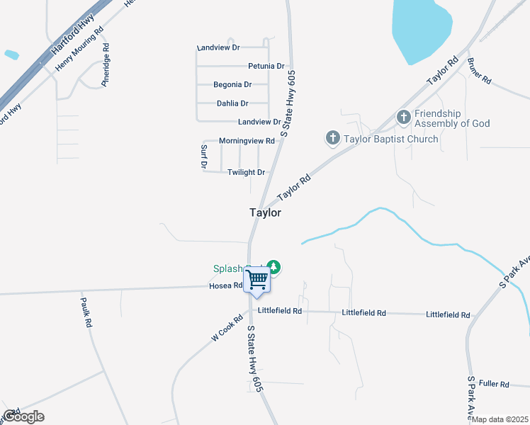 map of restaurants, bars, coffee shops, grocery stores, and more near in Taylor
