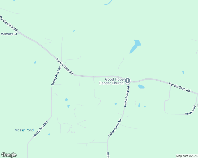 map of restaurants, bars, coffee shops, grocery stores, and more near 364-418 Purvis Oloh Road in Purvis