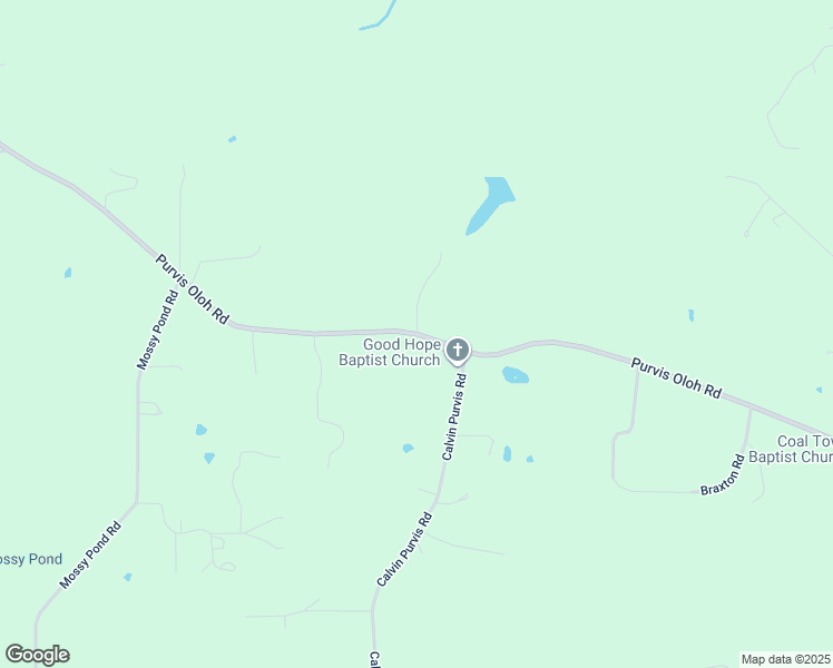 map of restaurants, bars, coffee shops, grocery stores, and more near 364 Purvis Oloh Road in Purvis