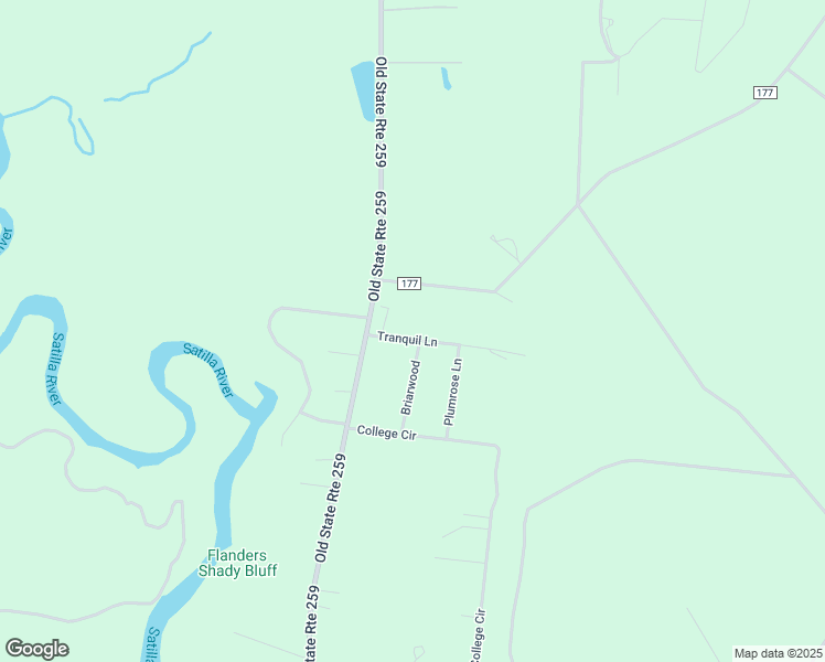 map of restaurants, bars, coffee shops, grocery stores, and more near 131 Tranquil Lane in Brantley County