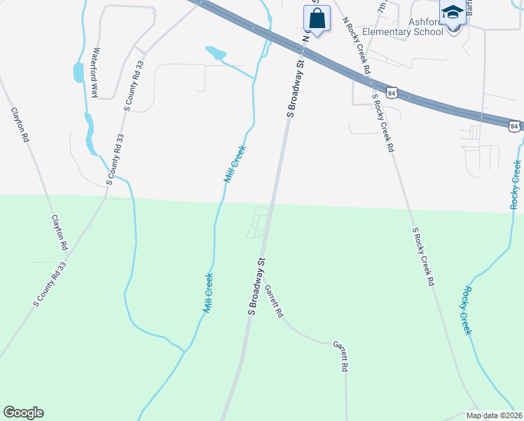 map of restaurants, bars, coffee shops, grocery stores, and more near 1086 County Road 55 in Ashford