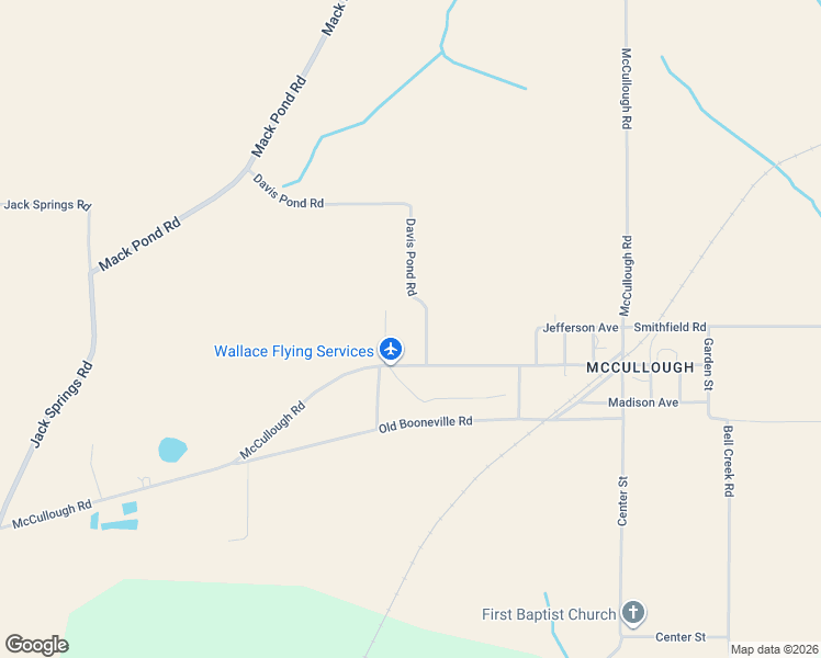 map of restaurants, bars, coffee shops, grocery stores, and more near 1065 McCullough Road in Atmore