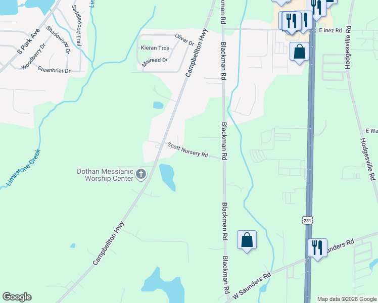 map of restaurants, bars, coffee shops, grocery stores, and more near 243 Scott Nursery Road in Rehobeth
