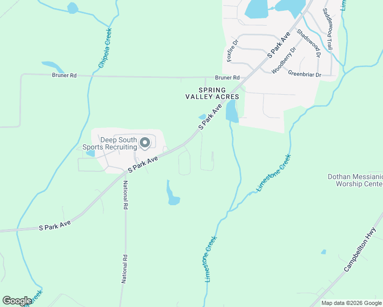 map of restaurants, bars, coffee shops, grocery stores, and more near 4968 South Park Avenue in Dothan