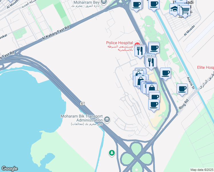 map of restaurants, bars, coffee shops, grocery stores, and more near in 