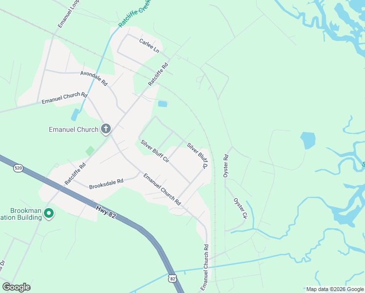 map of restaurants, bars, coffee shops, grocery stores, and more near 81 Silver Bluff Drive in Brunswick