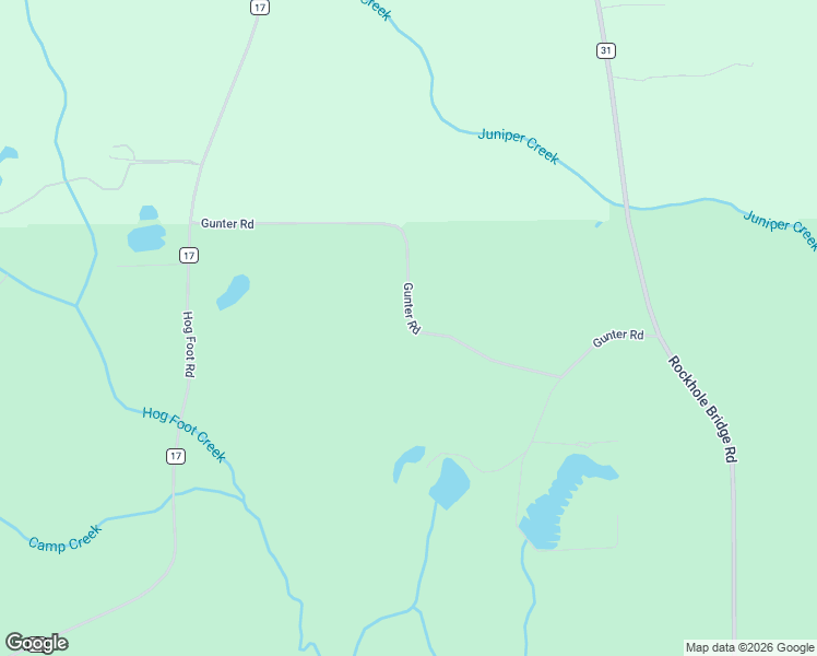 map of restaurants, bars, coffee shops, grocery stores, and more near 12024 Gunter Road in Andalusia