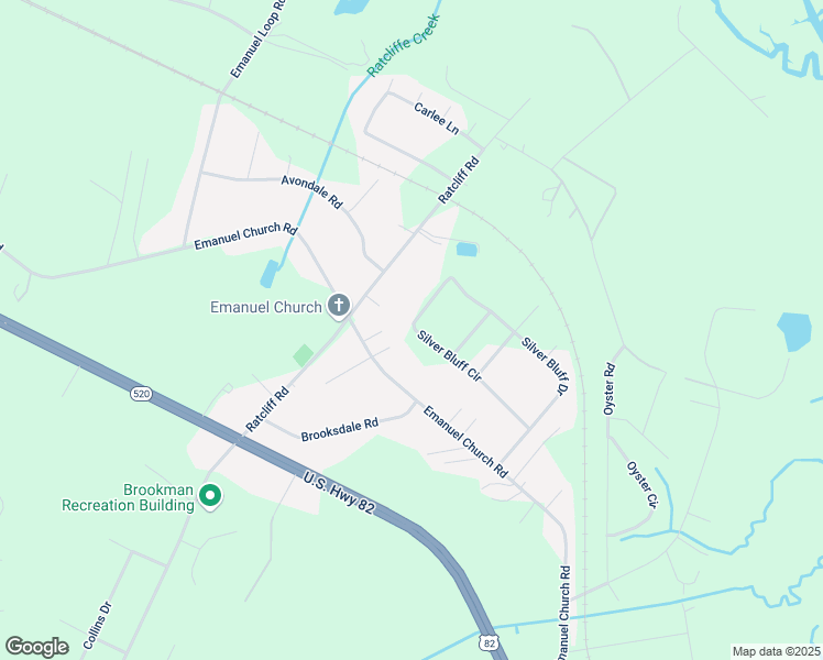map of restaurants, bars, coffee shops, grocery stores, and more near 163 Silver Bluff Circle in Brunswick
