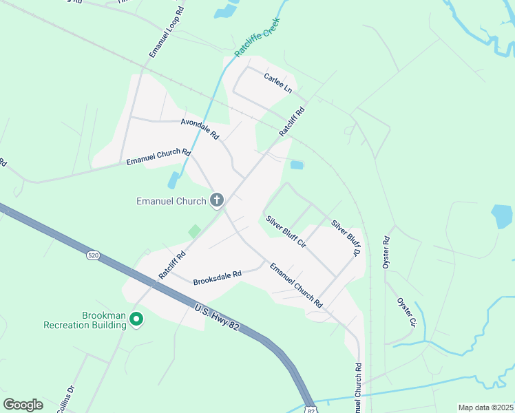 map of restaurants, bars, coffee shops, grocery stores, and more near 163 Silver Bluff Cir in Brunswick