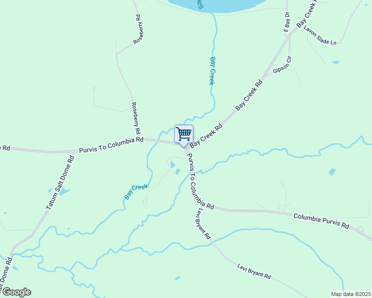 map of restaurants, bars, coffee shops, grocery stores, and more near 3050 Purvis To Columbia Road in Lumberton