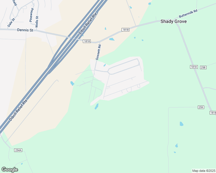 map of restaurants, bars, coffee shops, grocery stores, and more near 159 Kenny Street in Diboll