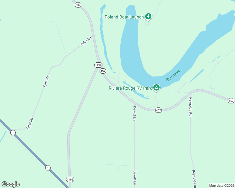 map of restaurants, bars, coffee shops, grocery stores, and more near 2996 Louisiana 457 in Alexandria