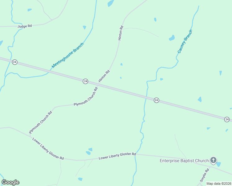 map of restaurants, bars, coffee shops, grocery stores, and more near 3323 Mississippi 24 in Liberty