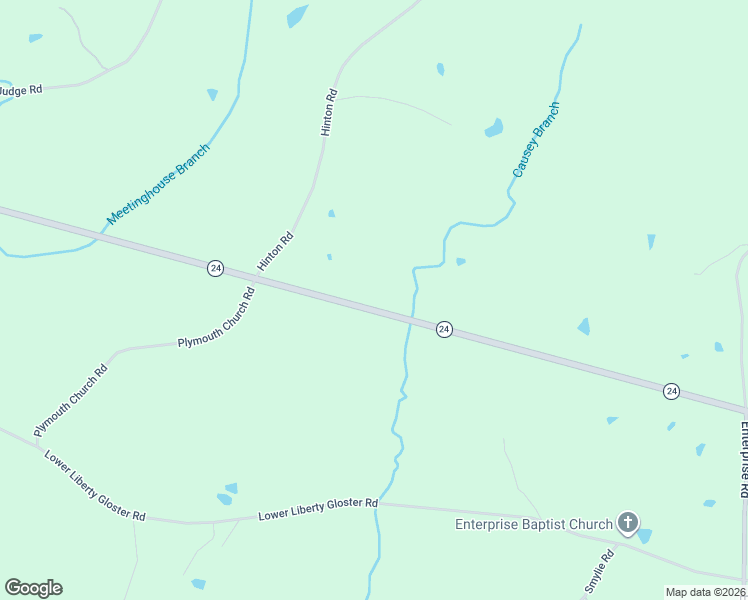 map of restaurants, bars, coffee shops, grocery stores, and more near 3323 Mississippi 24 in Liberty