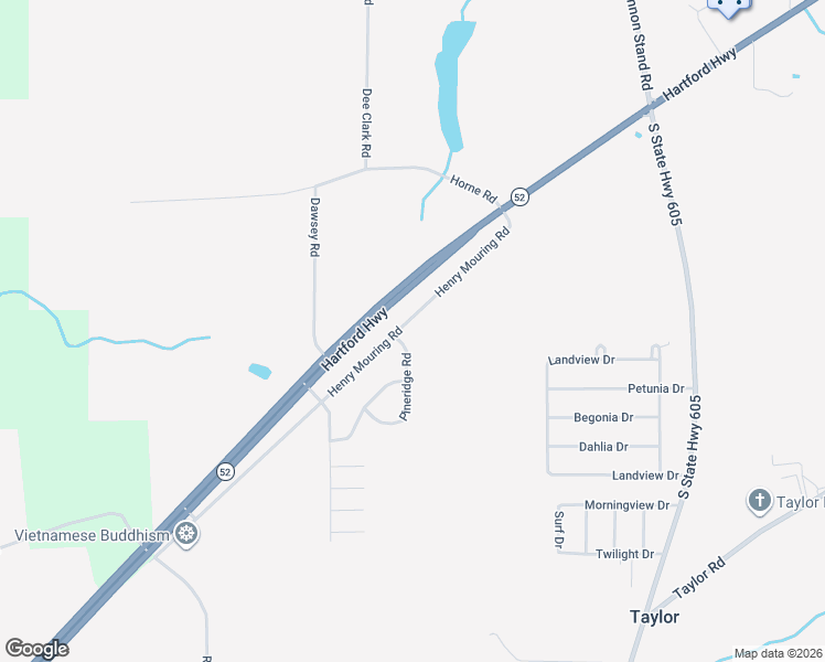 map of restaurants, bars, coffee shops, grocery stores, and more near 5925 Alabama 52 in Taylor