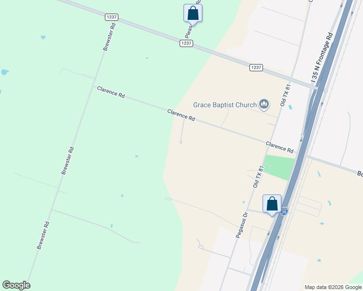 map of restaurants, bars, coffee shops, grocery stores, and more near 1041 Clarence Road in Temple