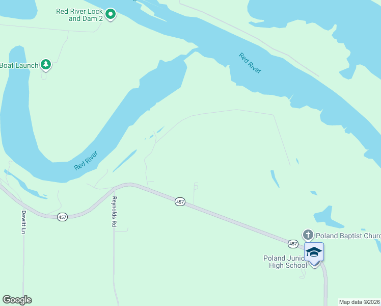 map of restaurants, bars, coffee shops, grocery stores, and more near 3205 Louisiana 457 in Alexandria