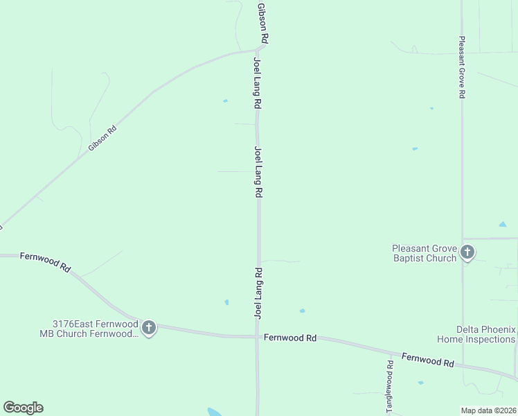 map of restaurants, bars, coffee shops, grocery stores, and more near Joel Lang Road in McComb