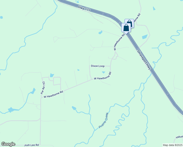 map of restaurants, bars, coffee shops, grocery stores, and more near 1565 West Hawthorne Road in Leesville