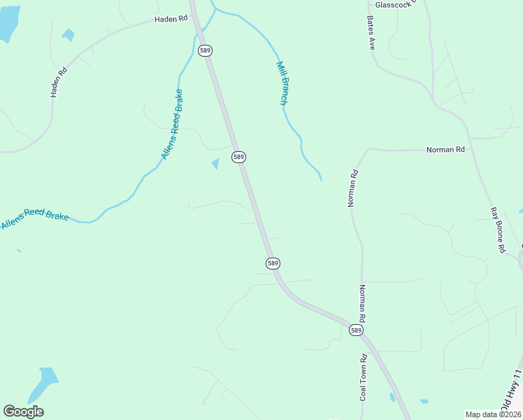 map of restaurants, bars, coffee shops, grocery stores, and more near 1034 Mississippi 589 in Purvis
