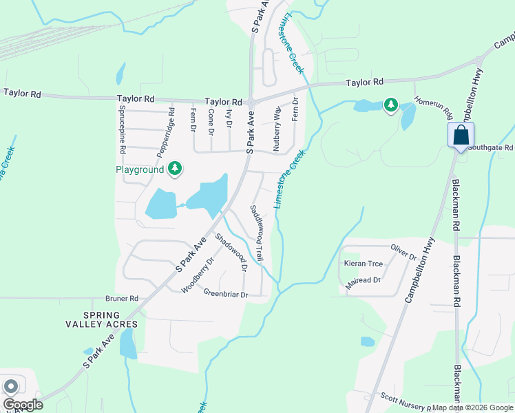 map of restaurants, bars, coffee shops, grocery stores, and more near 2005 Saddlewood Trail in Dothan