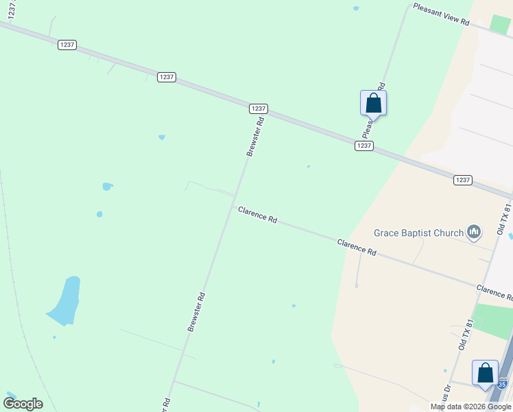 map of restaurants, bars, coffee shops, grocery stores, and more near 1650 Clarence Road in Temple