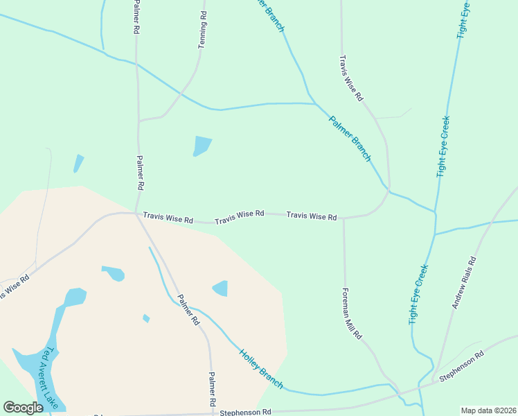 map of restaurants, bars, coffee shops, grocery stores, and more near 1683 Travis Wise Road in Samson