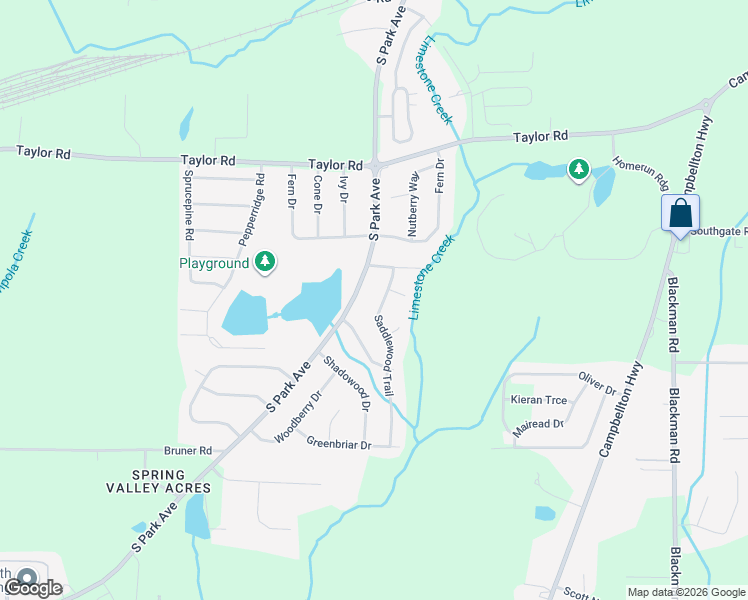 map of restaurants, bars, coffee shops, grocery stores, and more near 2005 Saddlewood Trail in Dothan