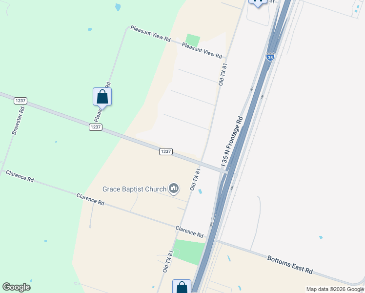 map of restaurants, bars, coffee shops, grocery stores, and more near 340 Farm to Market Road 1237 in Temple