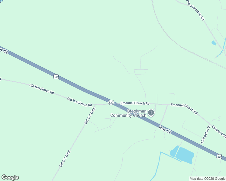 map of restaurants, bars, coffee shops, grocery stores, and more near 4964 U.S. 82 in Brunswick
