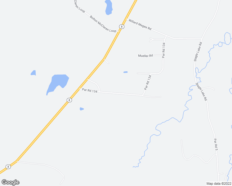 map of restaurants, bars, coffee shops, grocery stores, and more near 173 Castor Lake Road in Leesville