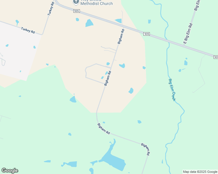 map of restaurants, bars, coffee shops, grocery stores, and more near 10545 Bigham Road in Troy