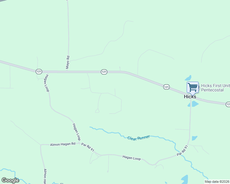 map of restaurants, bars, coffee shops, grocery stores, and more near 173 K Williams Road in Leesville